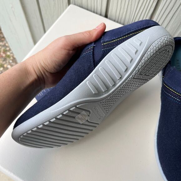 Revitalign Eden Wool Suede Orthopedic Slip-On Clog Navy Grey SZ 9B NWOB - Picture 12 of 12